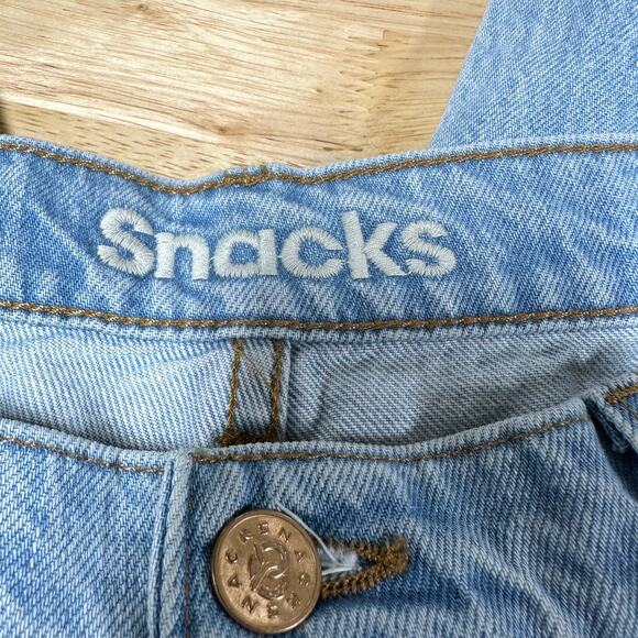 Mother NWT Snacks the Pleated Fun Dip Puddle Jeans Size 29 Button Fly Relaxed - Picture 5 of 11